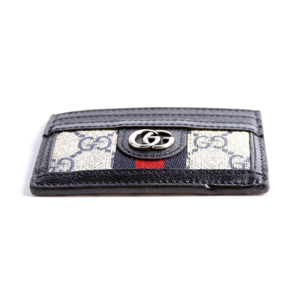 523159 Ophidia GG Card Case Navy