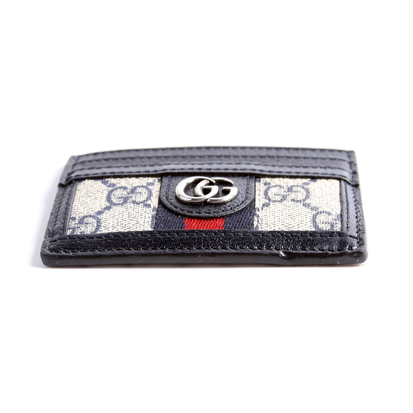 523159 Ophidia GG Card Case Navy
