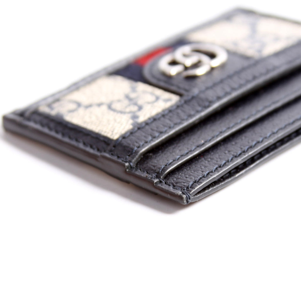 523159 Ophidia GG Card Case Navy
