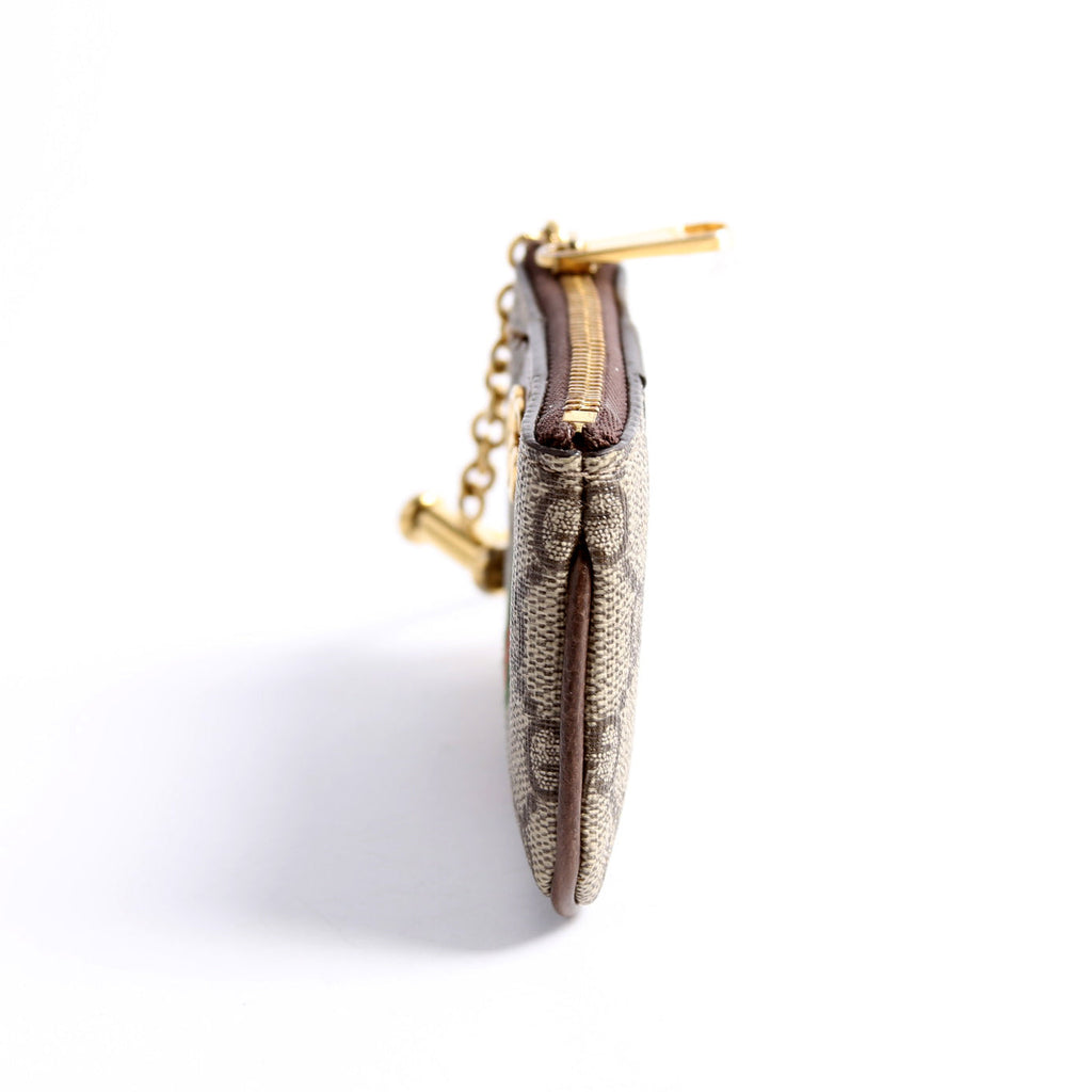 GG Supreme Ophidia Key Case Brown