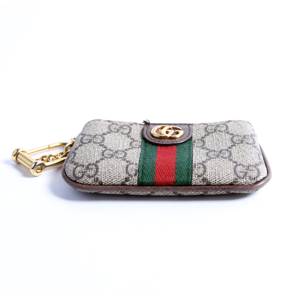 GG Supreme Ophidia Key Case Brown