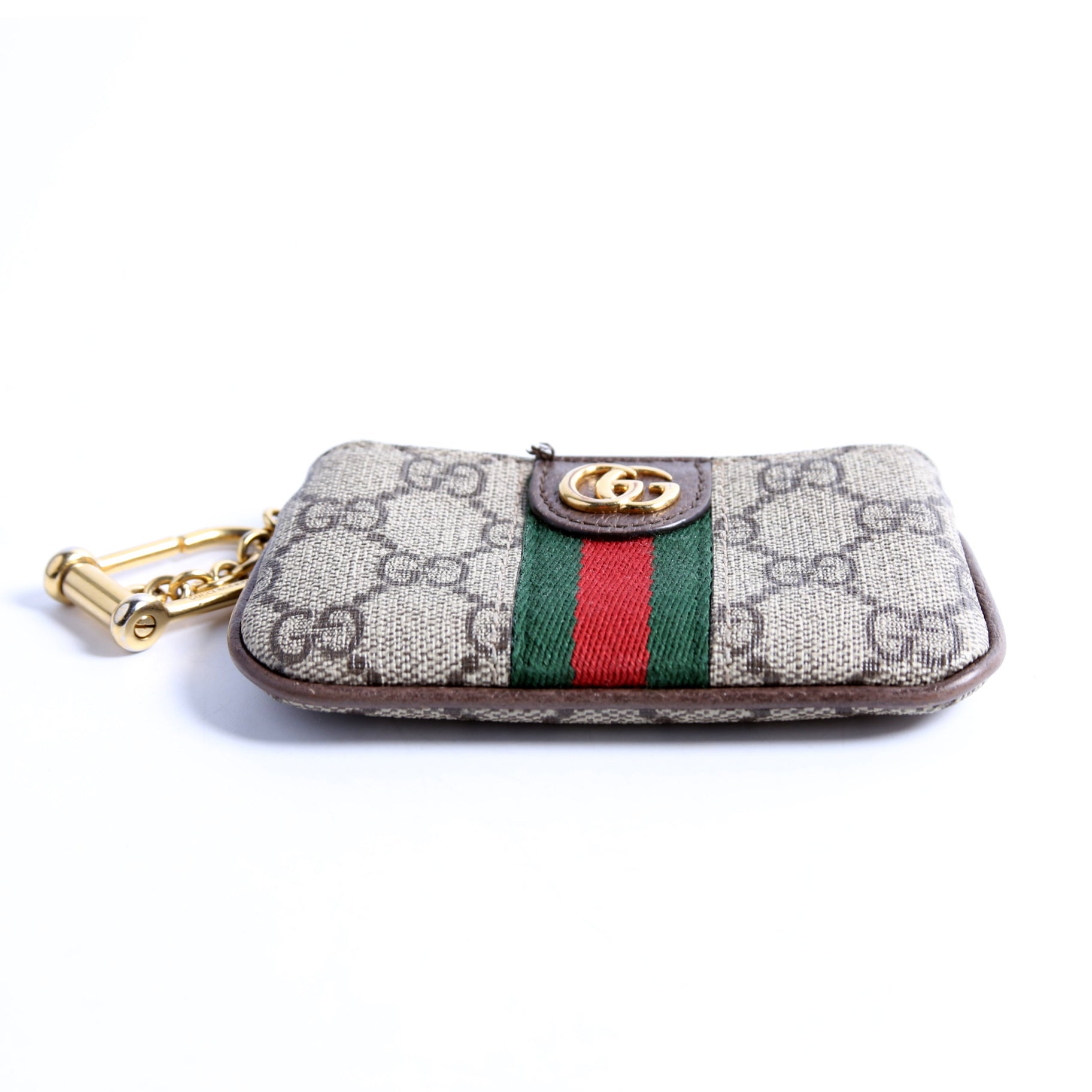 GG Supreme Ophidia Key Case Brown