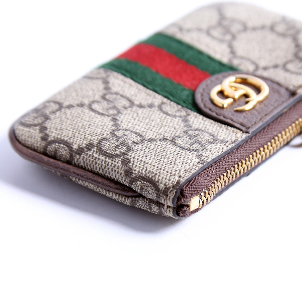 GG Supreme Ophidia Key Case Brown
