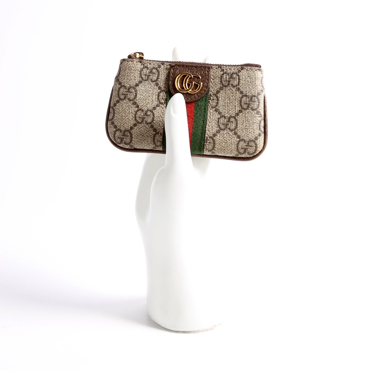 GG Supreme Ophidia Key Case Brown