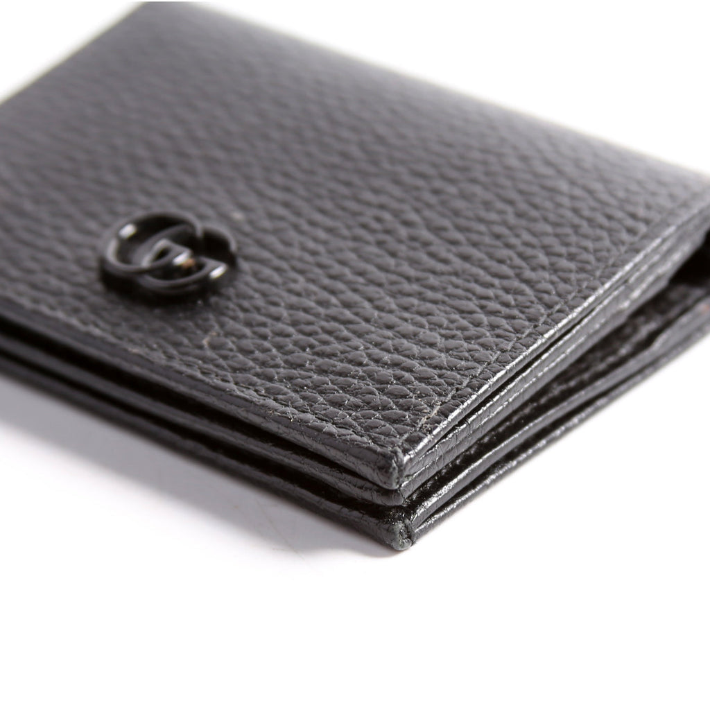 456126 GG Marmont Card Case Black