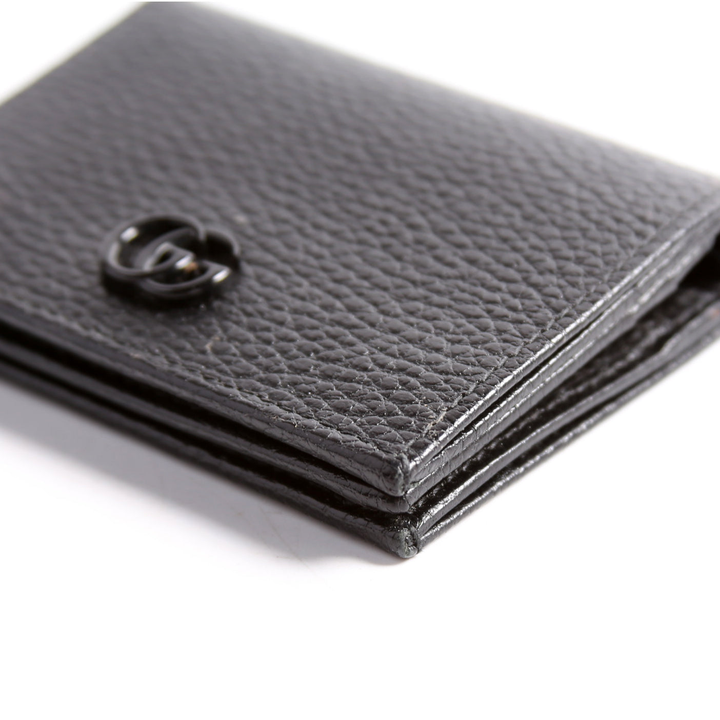 456126 GG Marmont Card Case Black