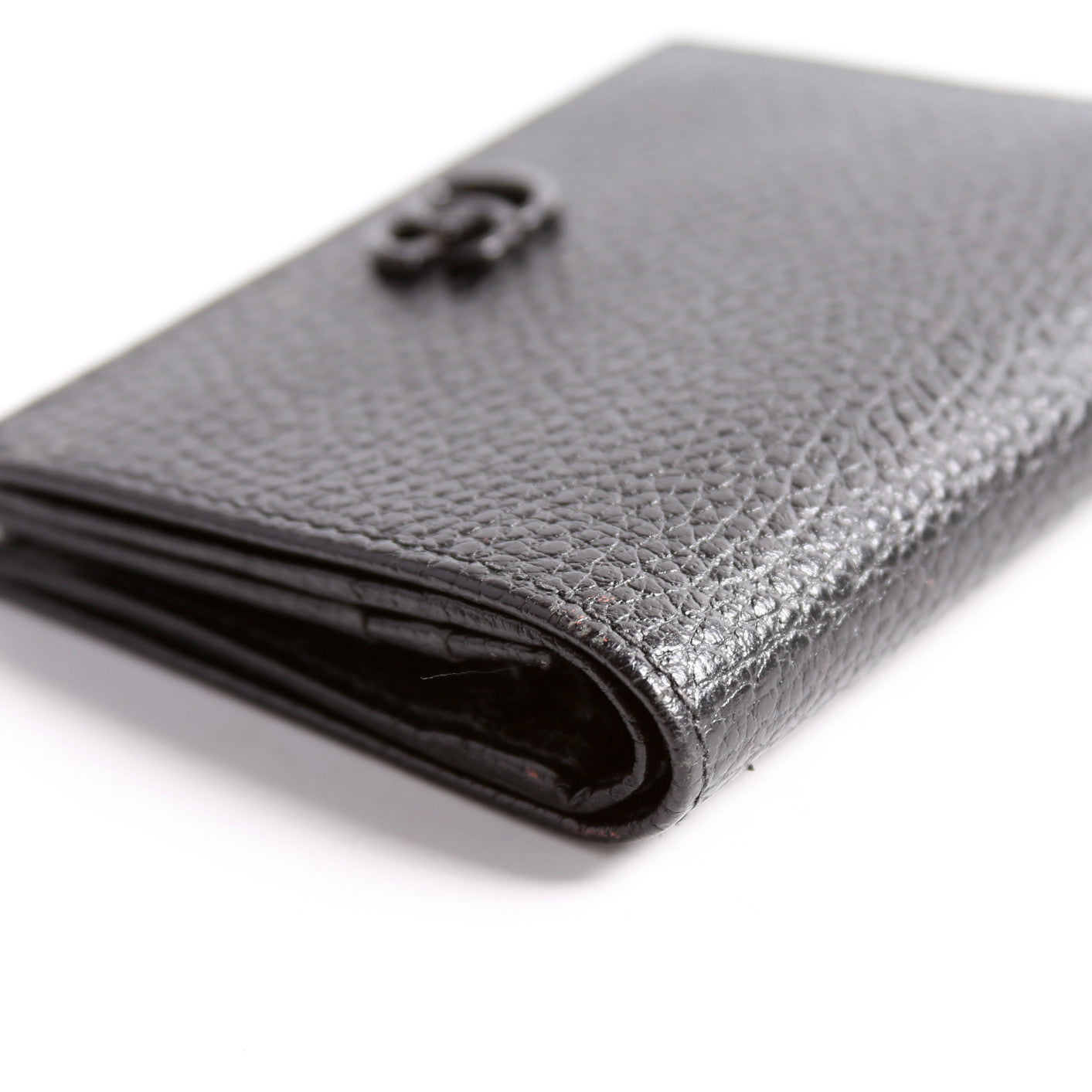 456126 GG Marmont Card Case Black