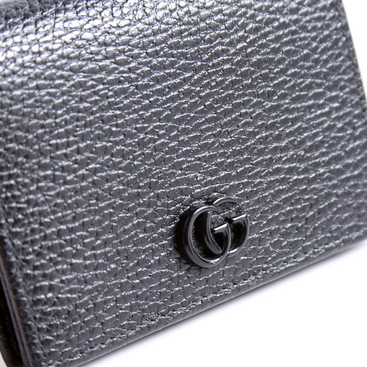 456126 GG Marmont Card Case Black