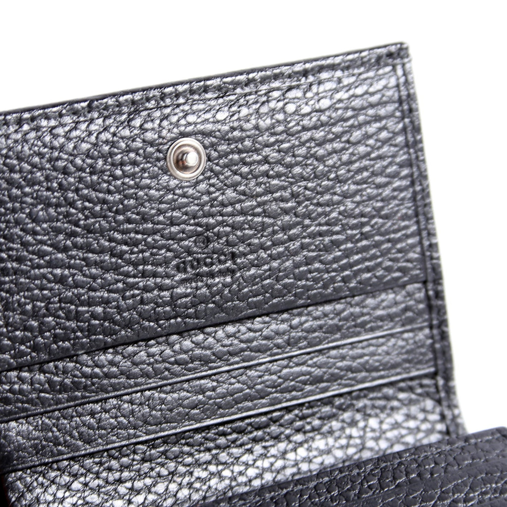 456126 GG Marmont Card Case Black