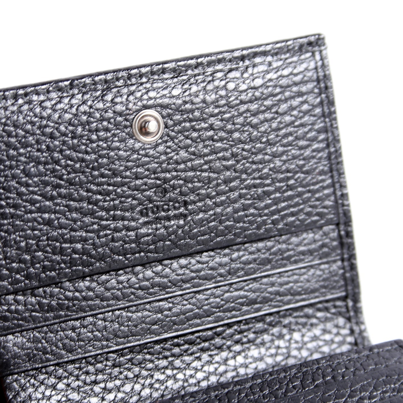 456126 GG Marmont Card Case Black