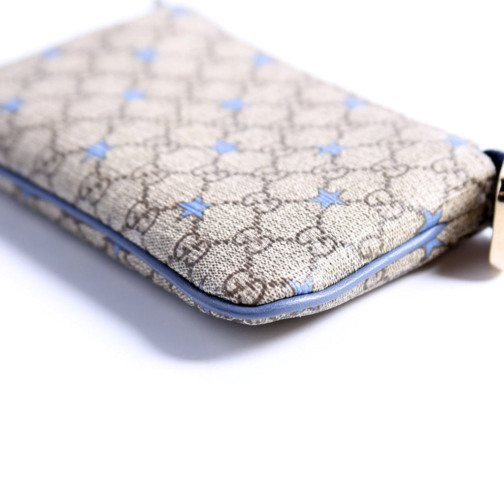 233183 GG Supreme Stars Key Pouch Blue