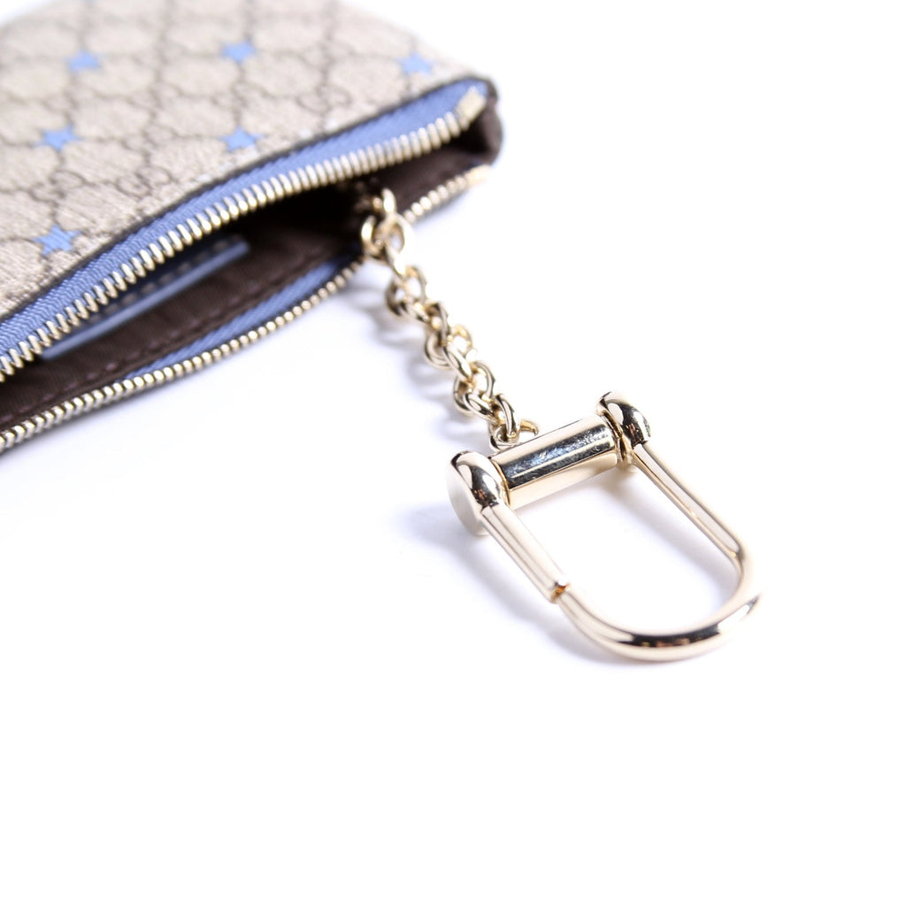 233183 GG Supreme Stars Key Pouch Blue