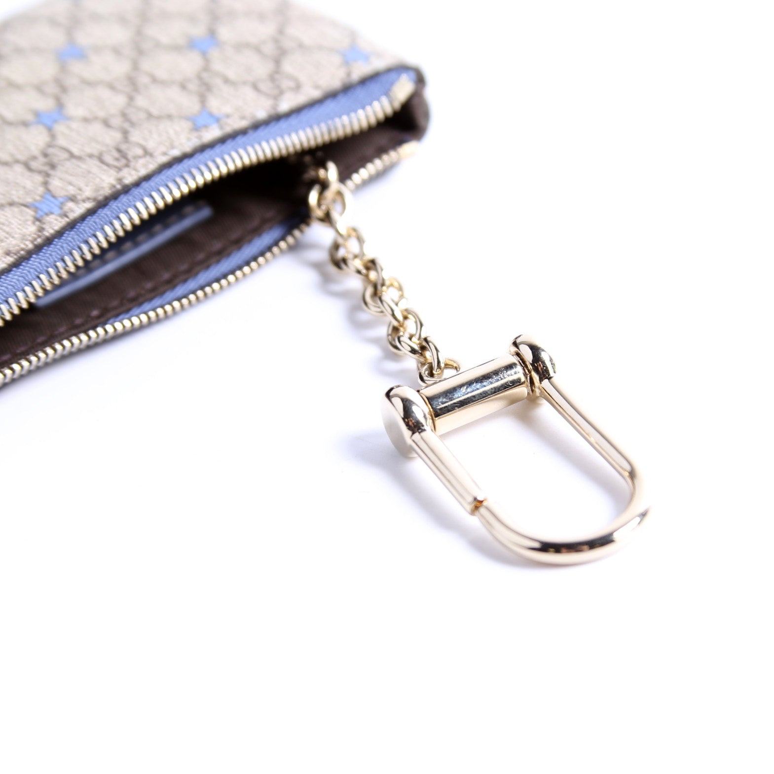 233183 GG Supreme Stars Key Pouch Blue