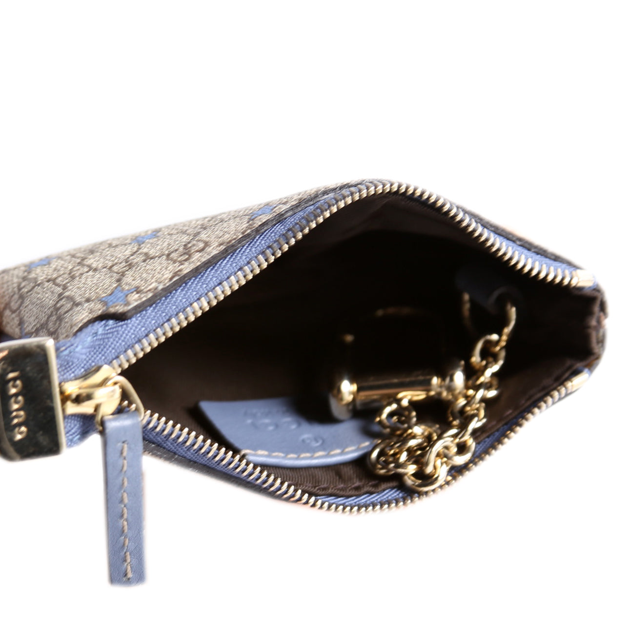233183 GG Supreme Stars Key Pouch Blue