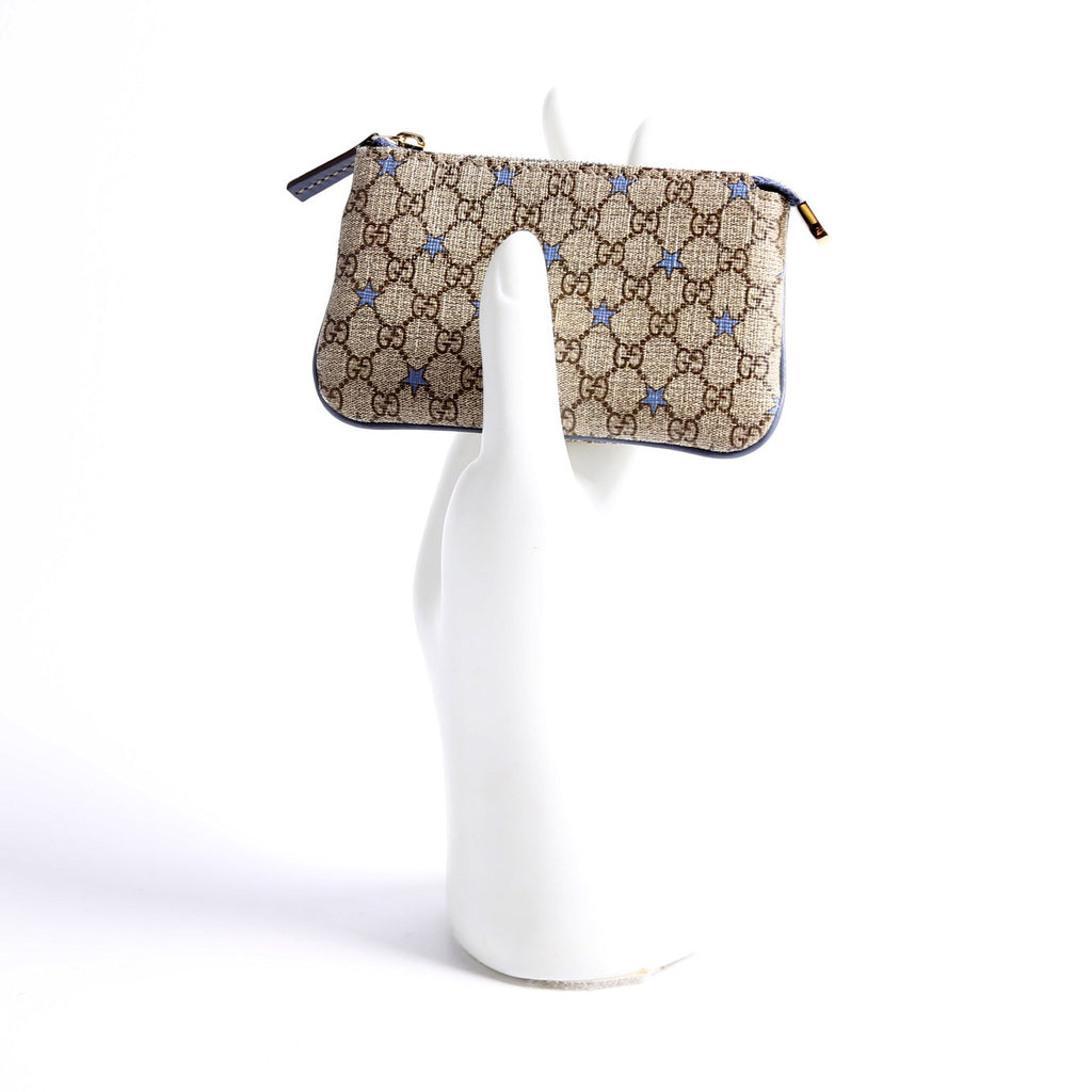 233183 GG Supreme Stars Key Pouch Blue