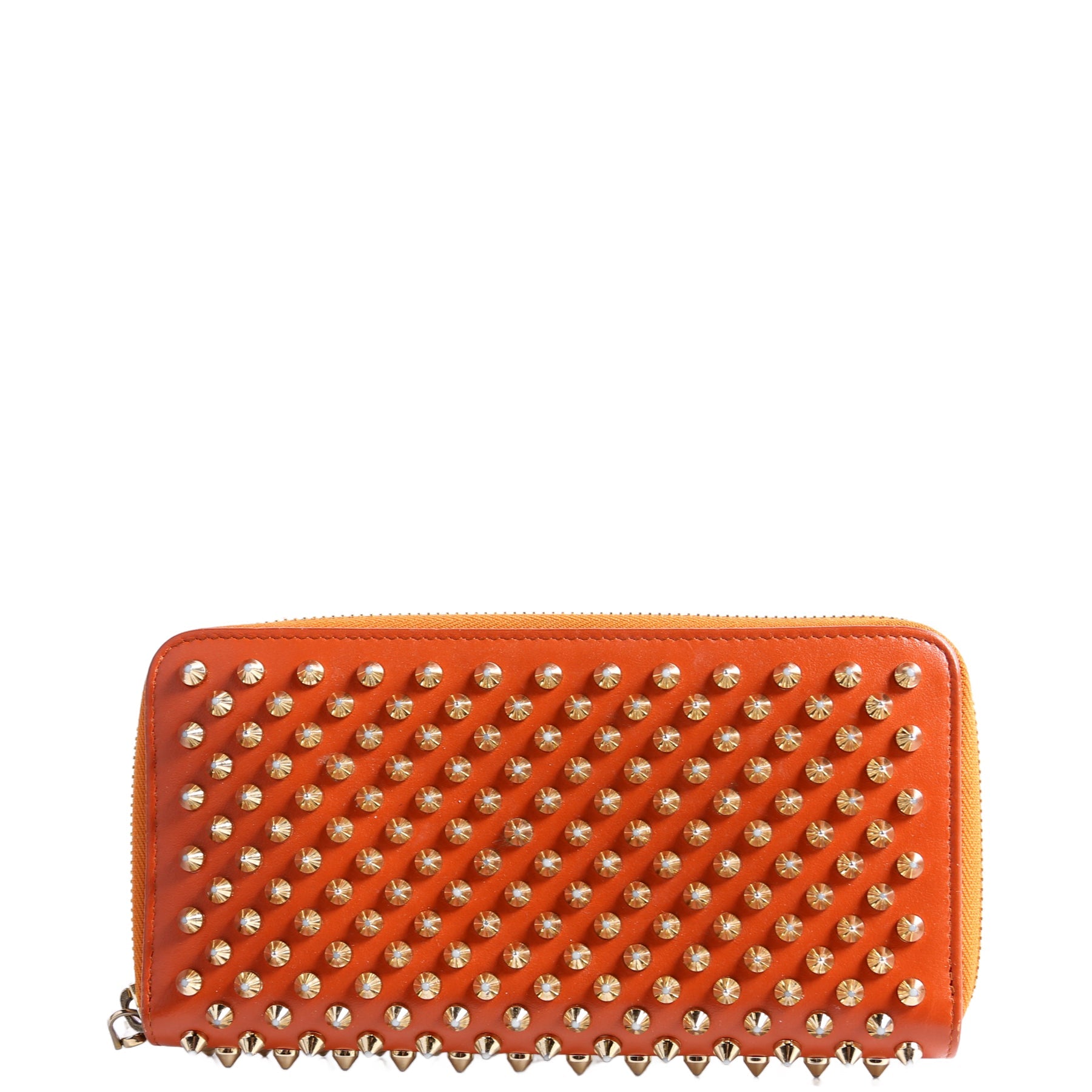 Panettone Spike Zip Around Wallet Orange/Gold