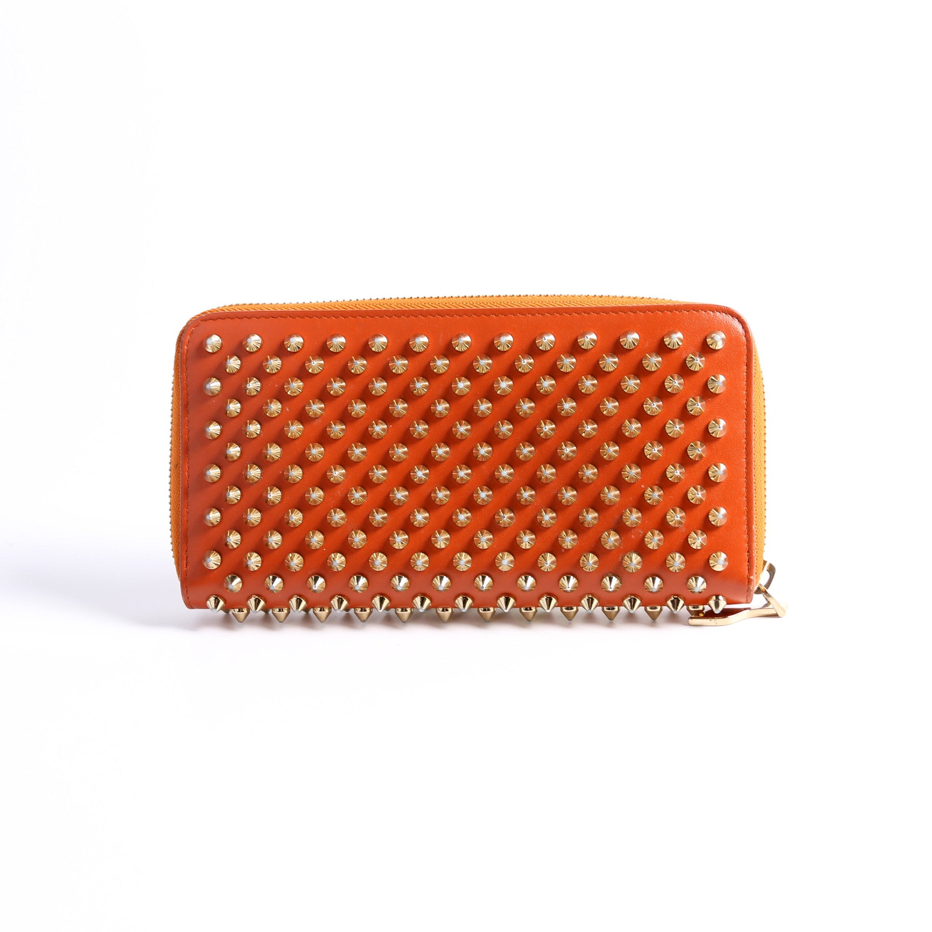 Panettone Spike Zip Around Wallet Orange/Gold