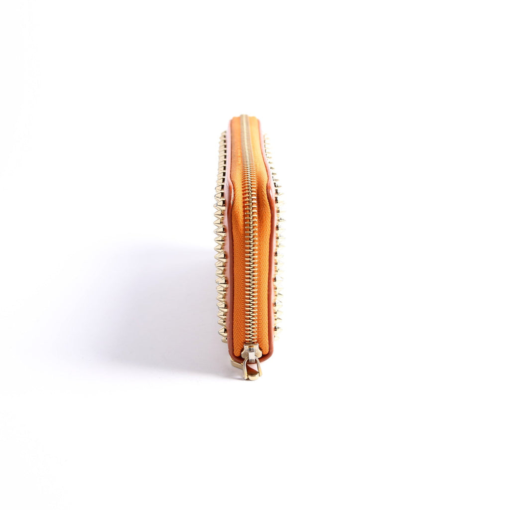Panettone Spike Zip Around Wallet Orange/Gold
