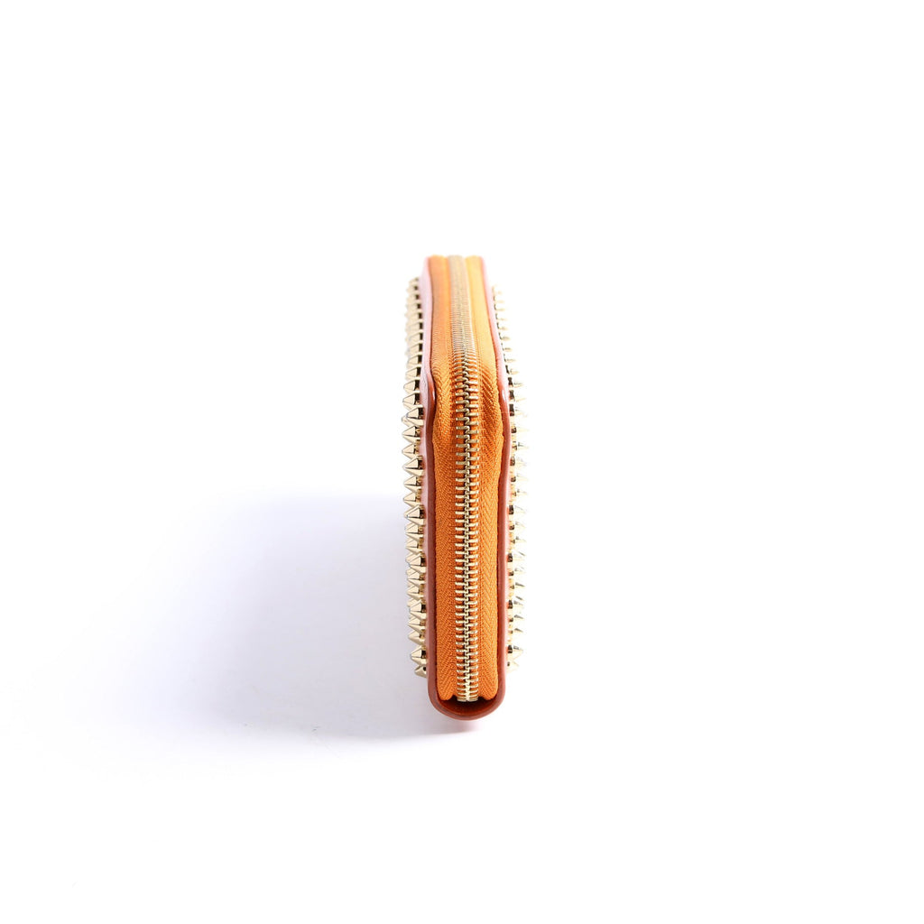 Panettone Spike Zip Around Wallet Orange/Gold