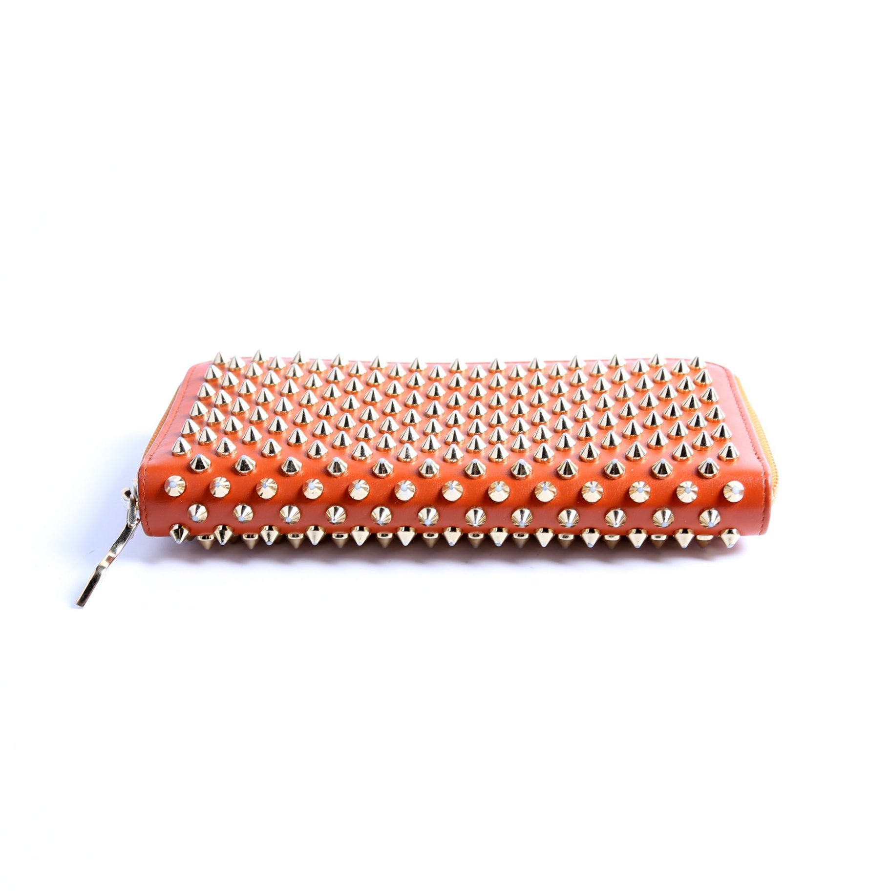 Panettone Spike Zip Around Wallet Orange/Gold