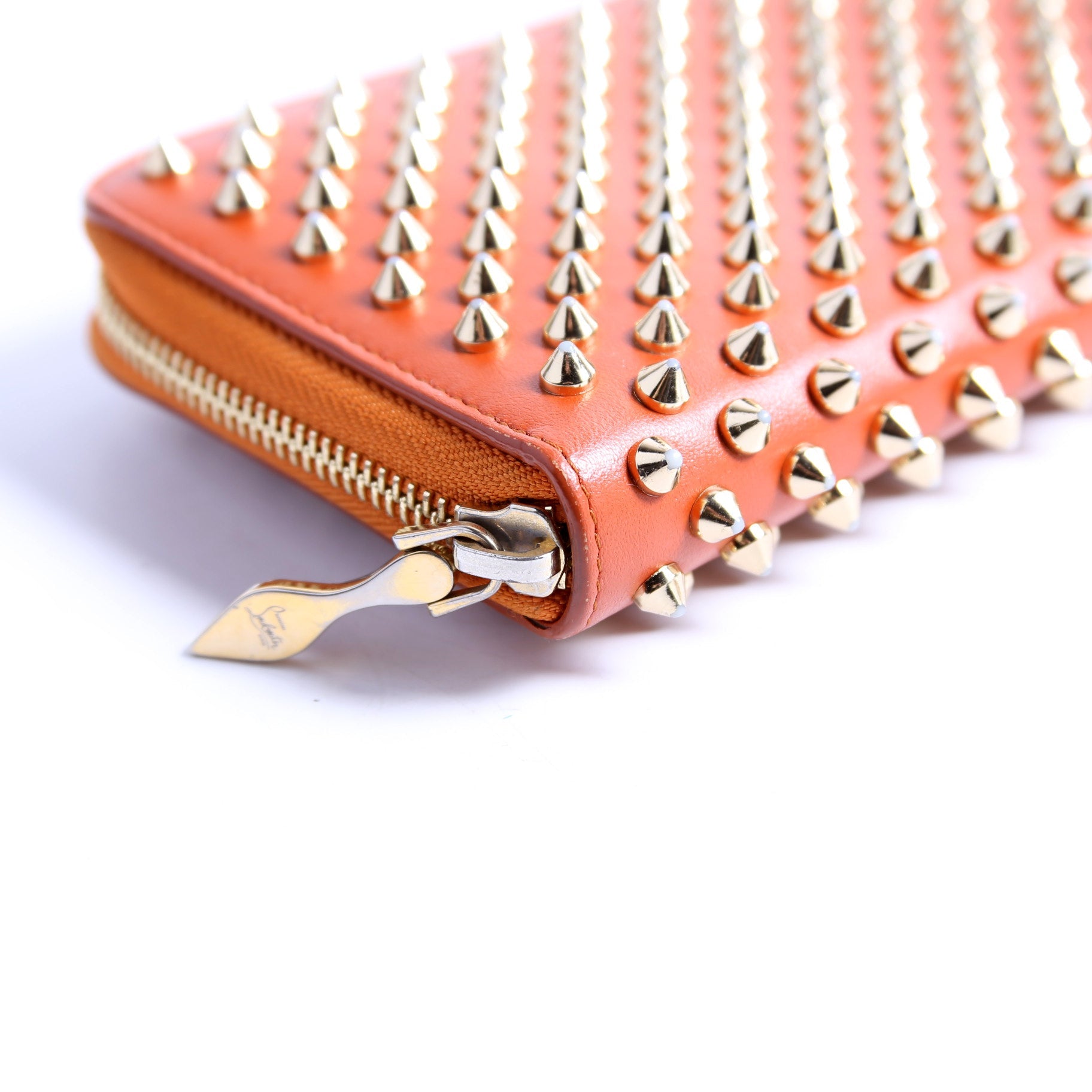 Panettone Spike Zip Around Wallet Orange/Gold