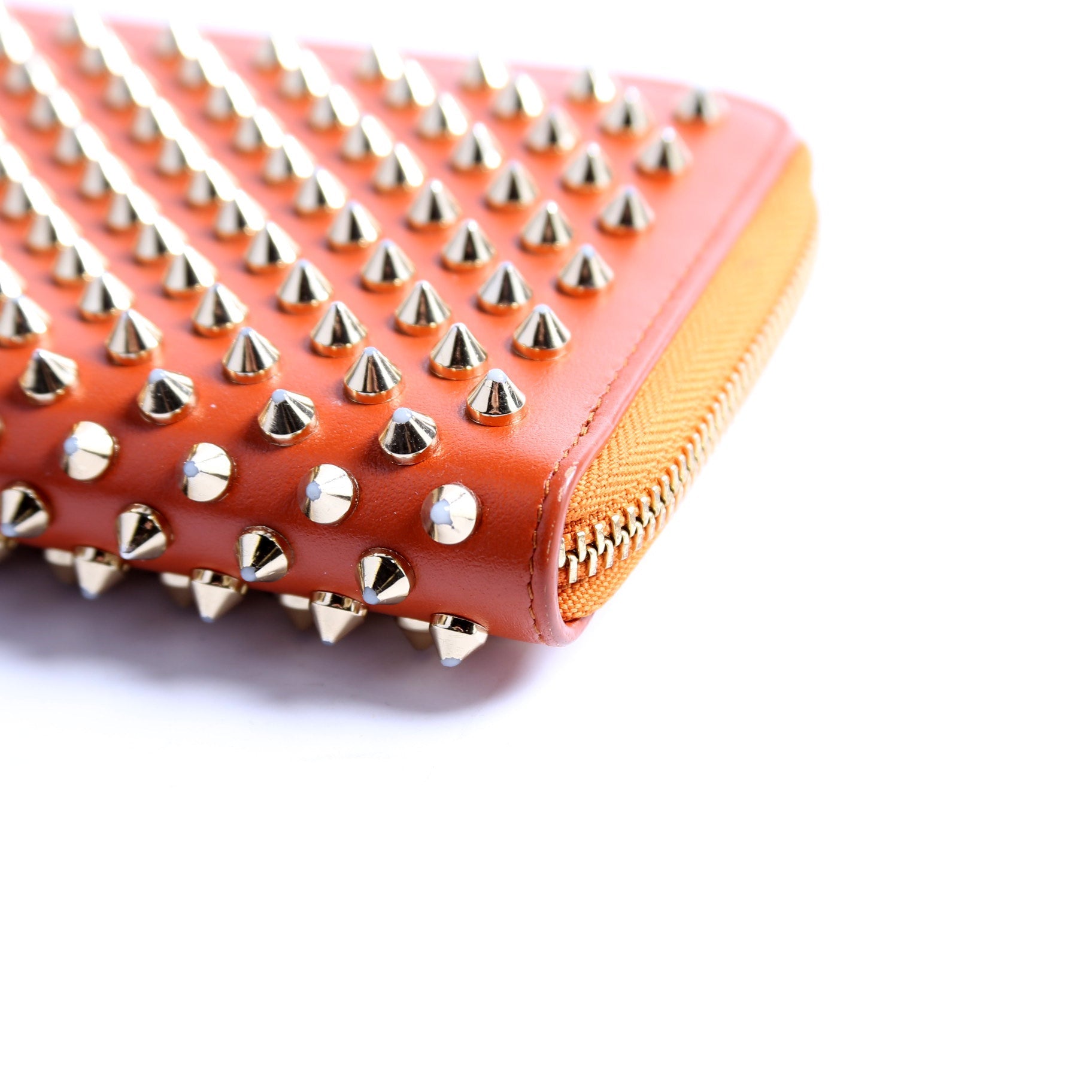 Panettone Spike Zip Around Wallet Orange/Gold