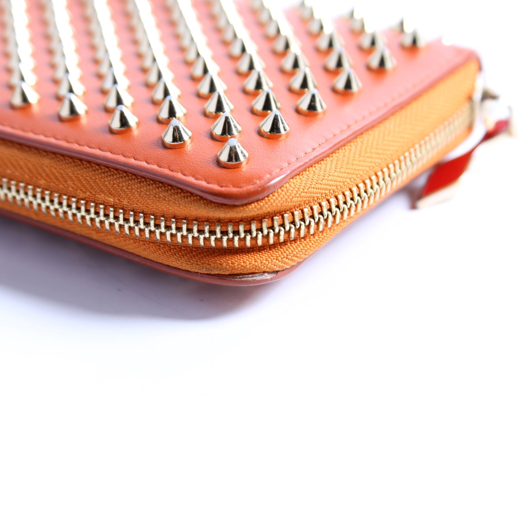 Panettone Spike Zip Around Wallet Orange/Gold