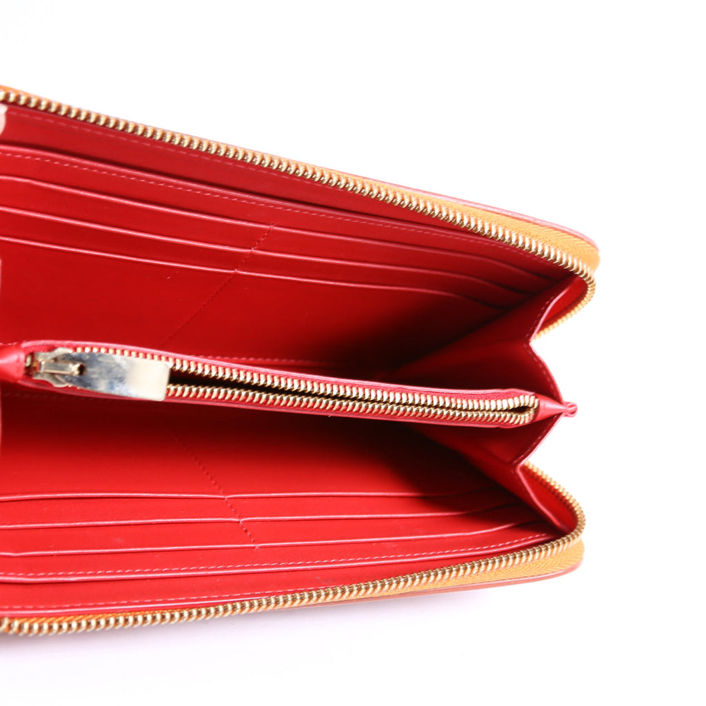 Panettone Spike Zip Around Wallet Orange/Gold