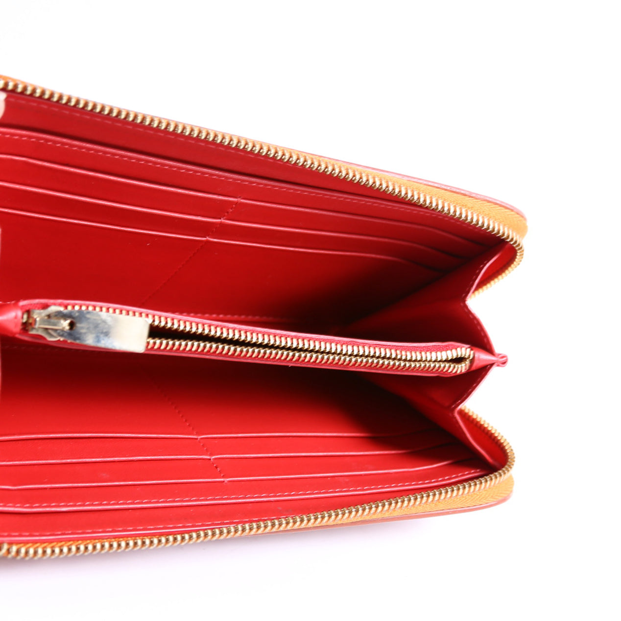 Panettone Spike Zip Around Wallet Orange/Gold