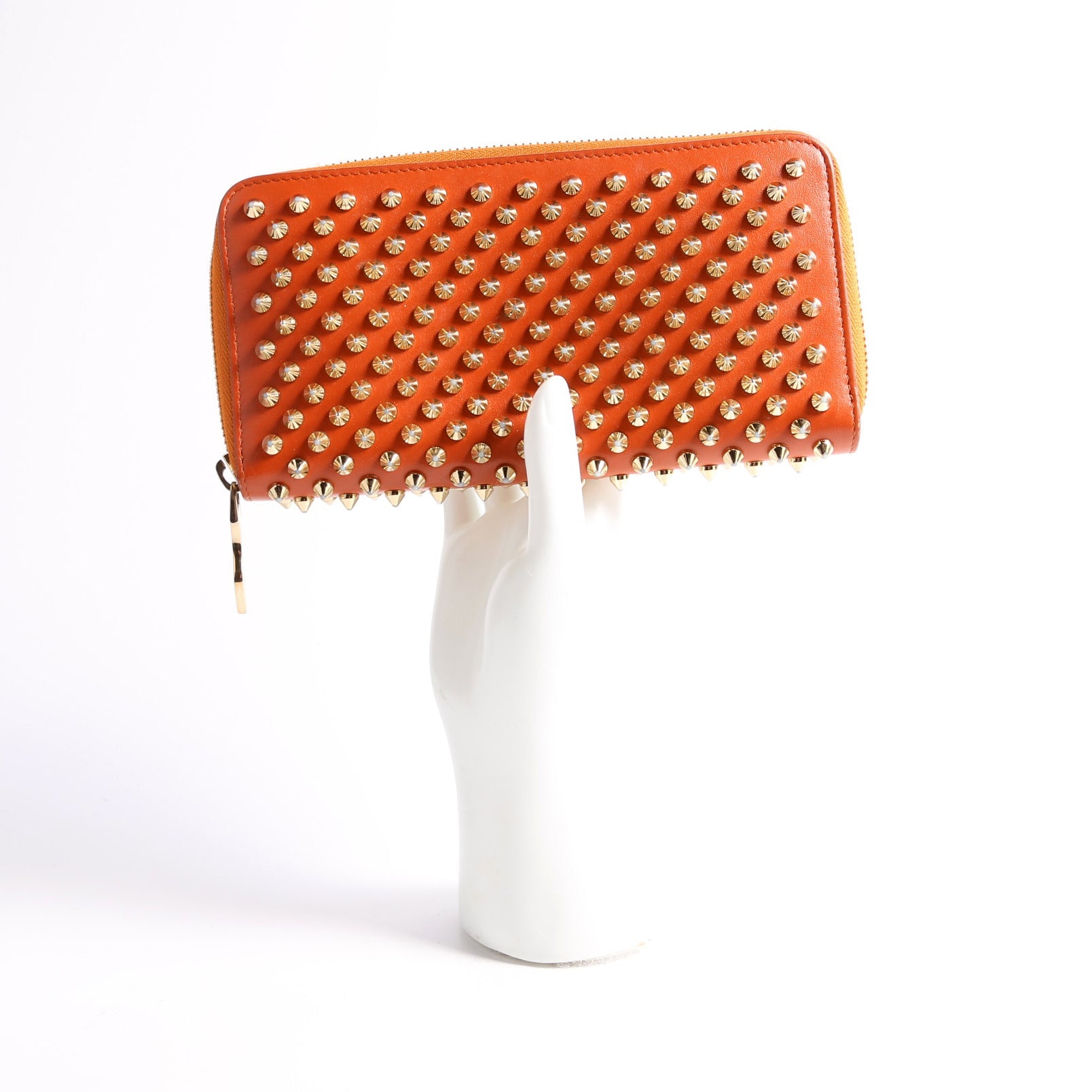 Panettone Spike Zip Around Wallet Orange/Gold