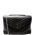 487215 Loulou Satchel Large Black