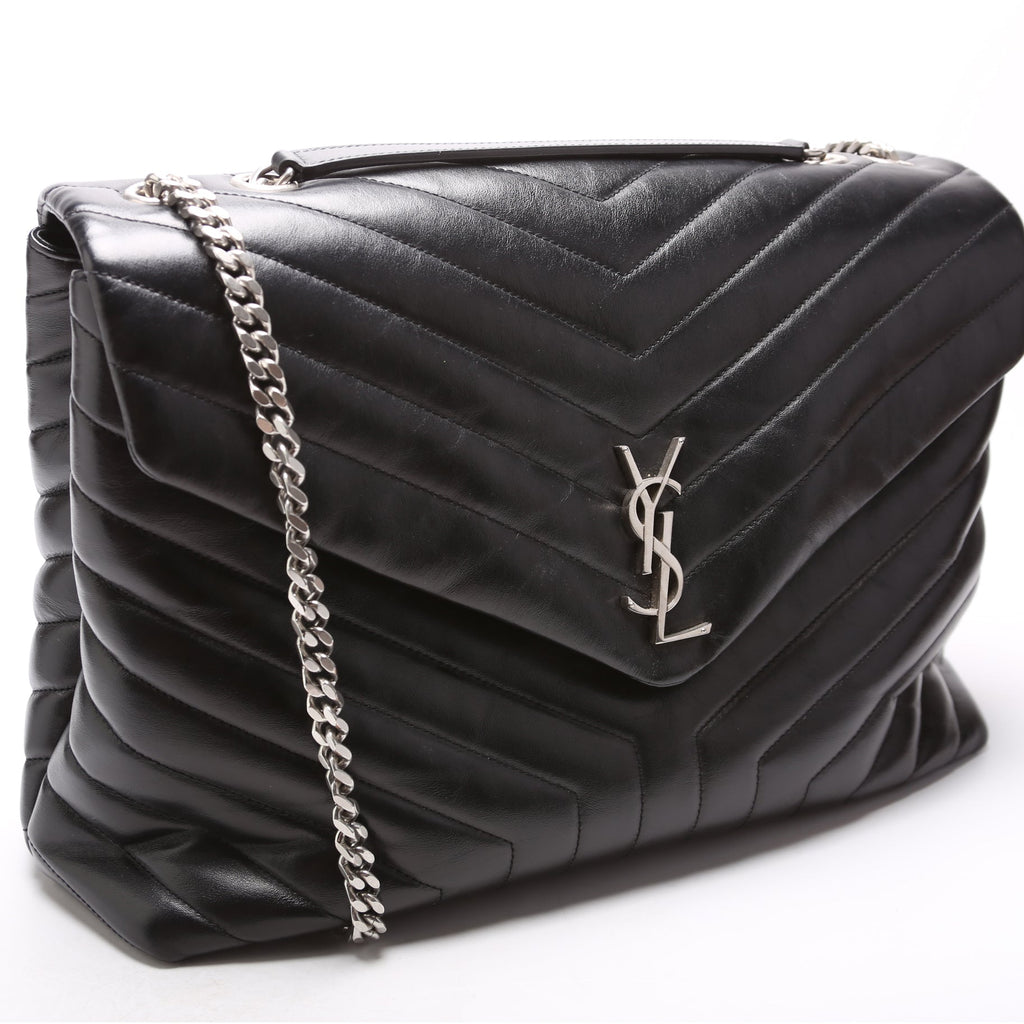 487215 Loulou Satchel Large Black