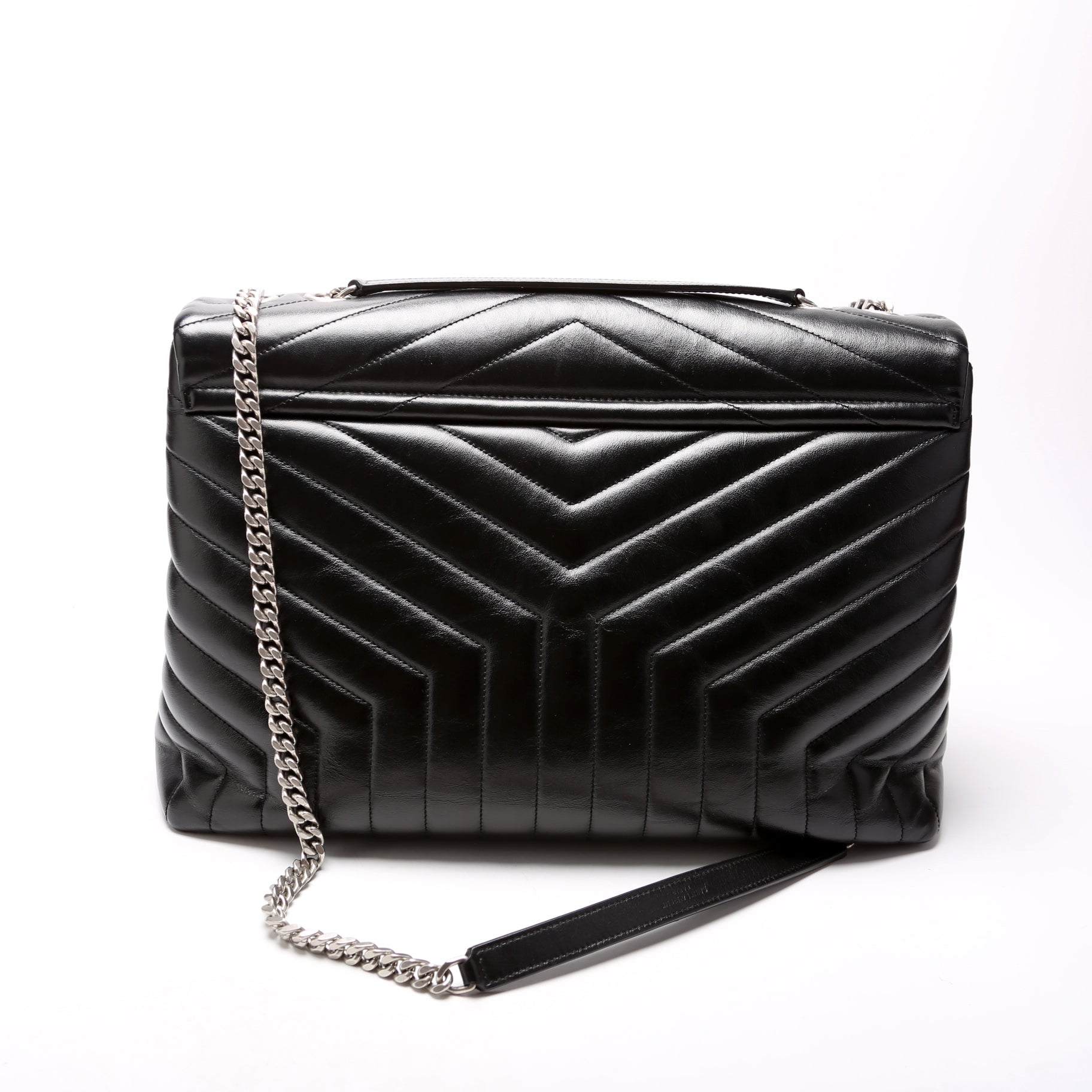 487215 Loulou Satchel Large Black