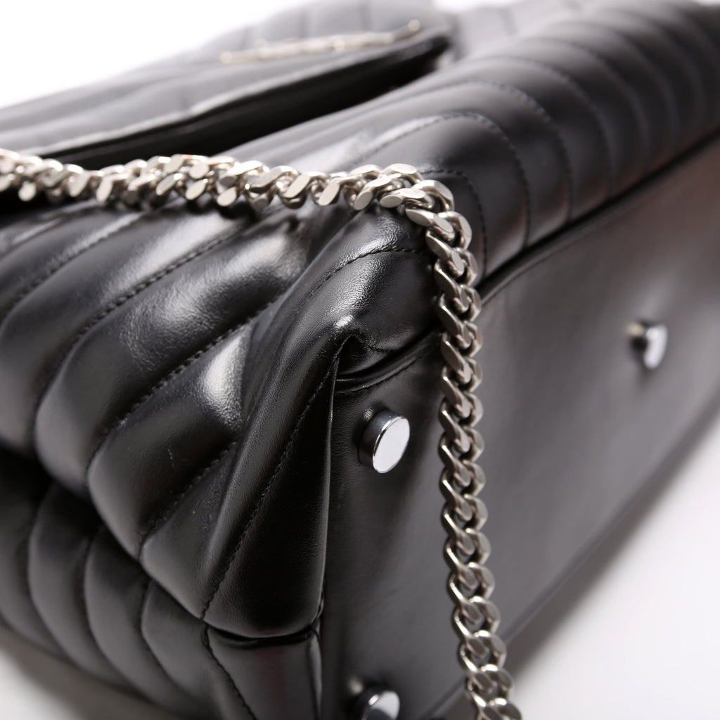487215 Loulou Satchel Large Black