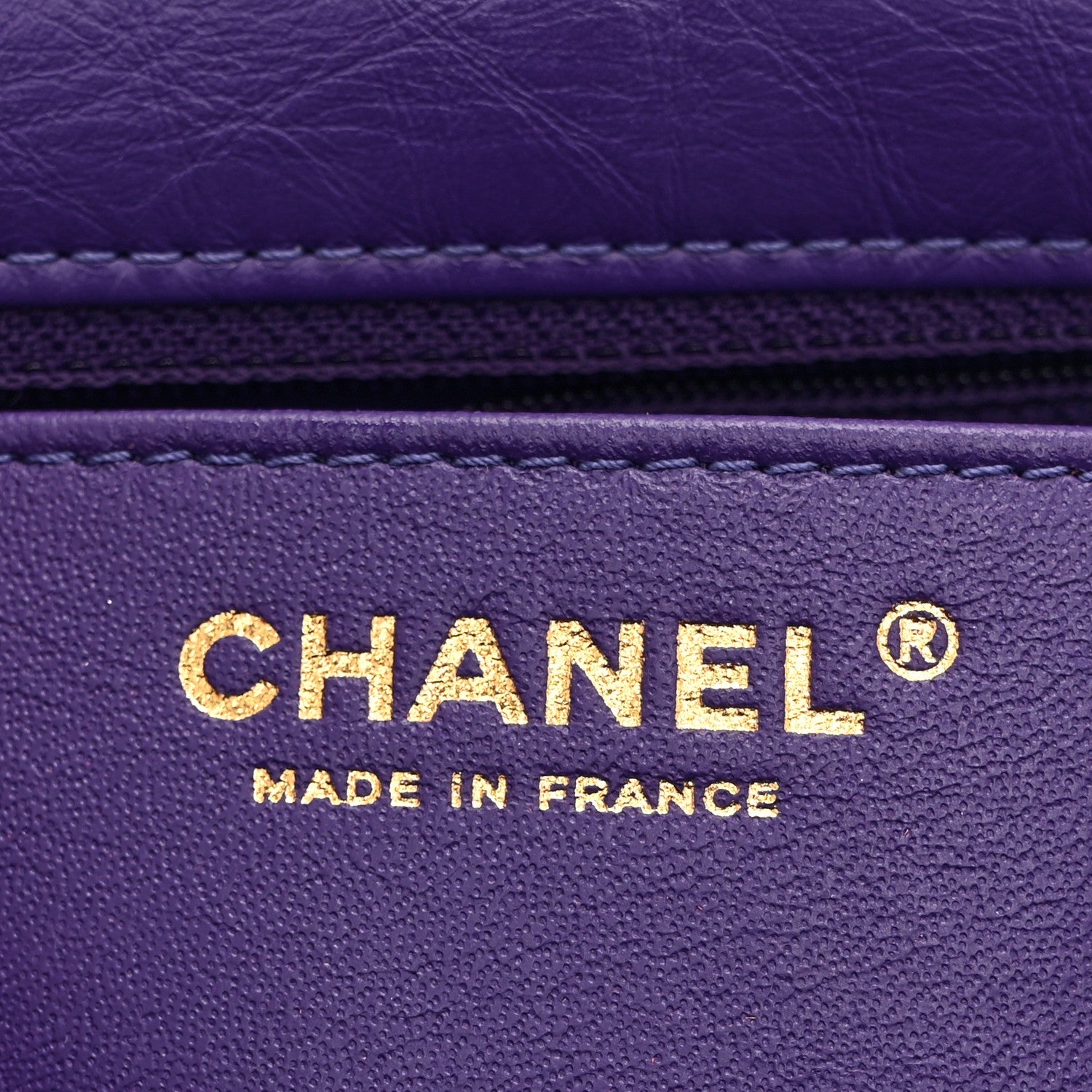 Chanel Aged Calfskin Quilted 2.55 Reissue Mini Flap Purple