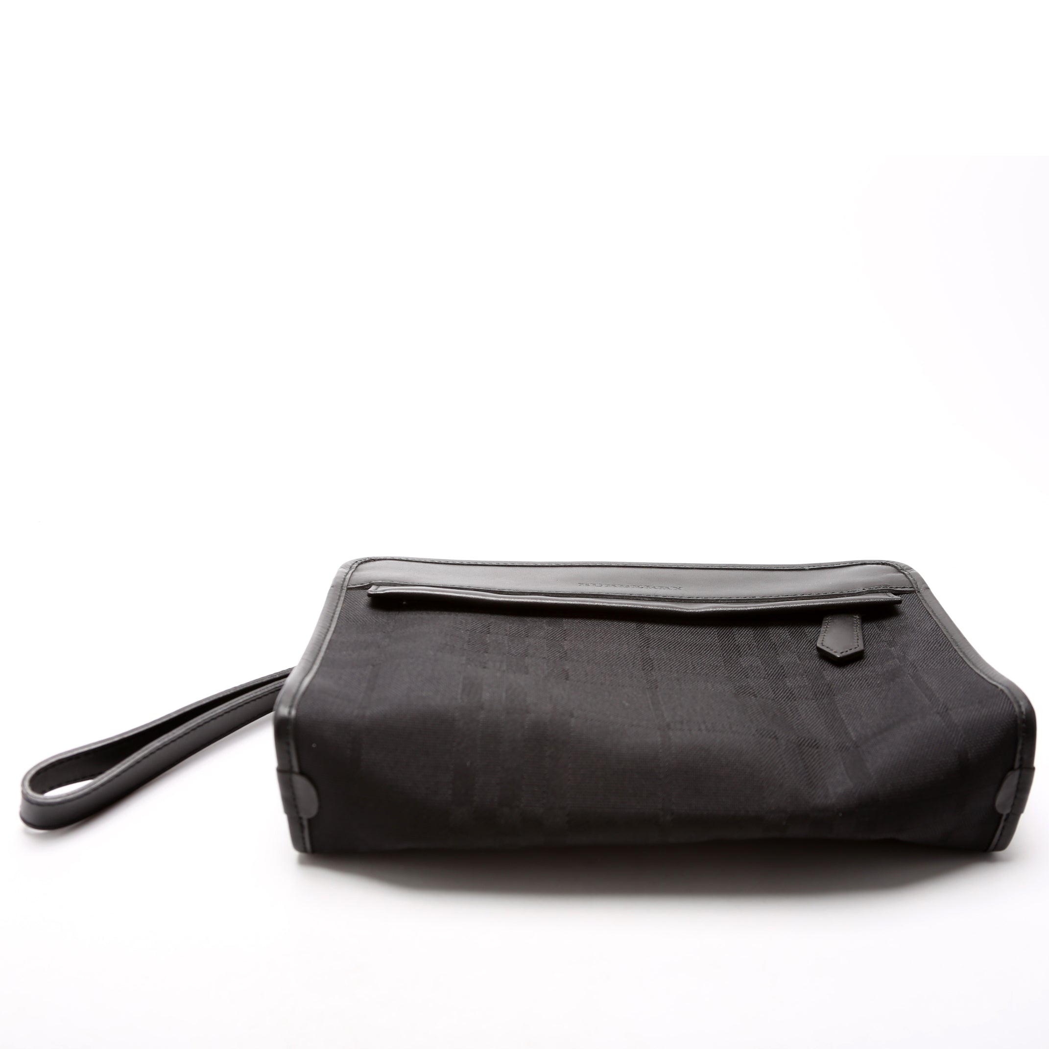 Nova Check Wrist Clutch Black