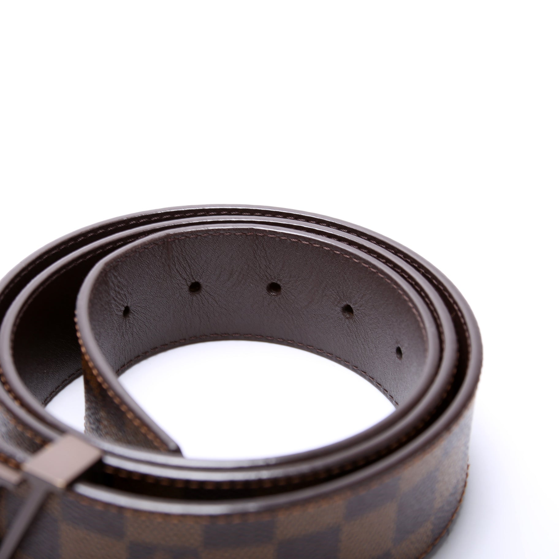 LV Initiales 40MM Damier Ebene Belt Size 90/40