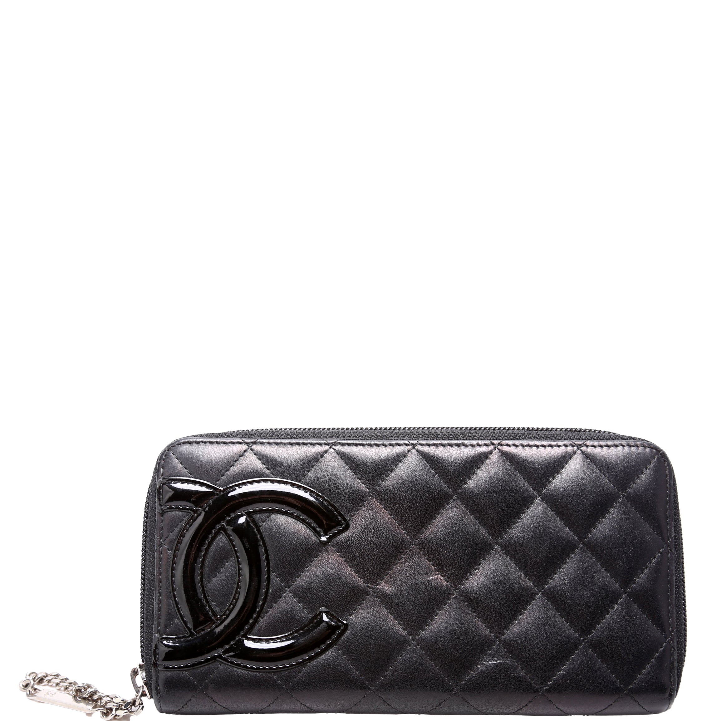 Cambon Ligne Zip Around Long Wallet Black