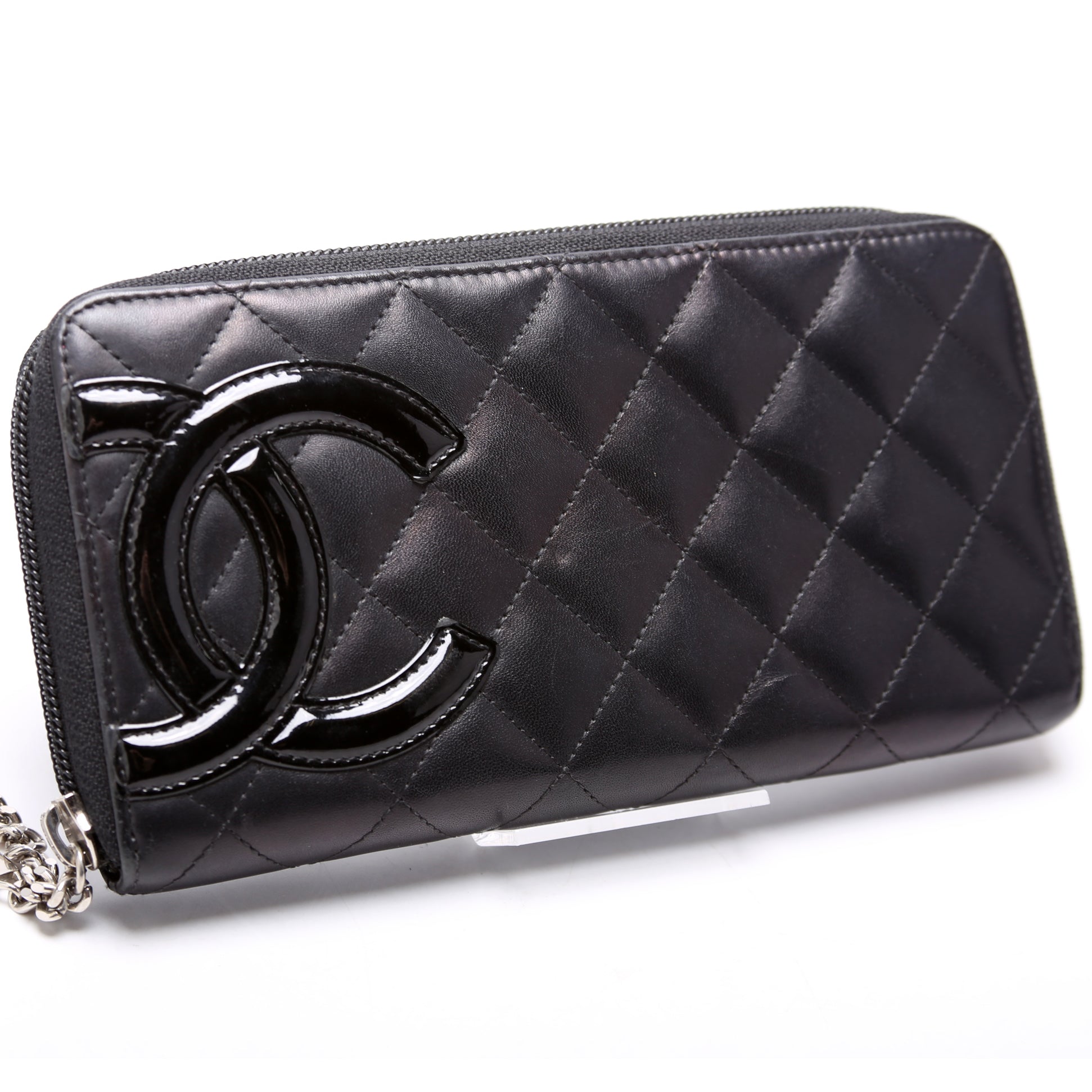 Cambon Ligne Zip Around Long Wallet Black