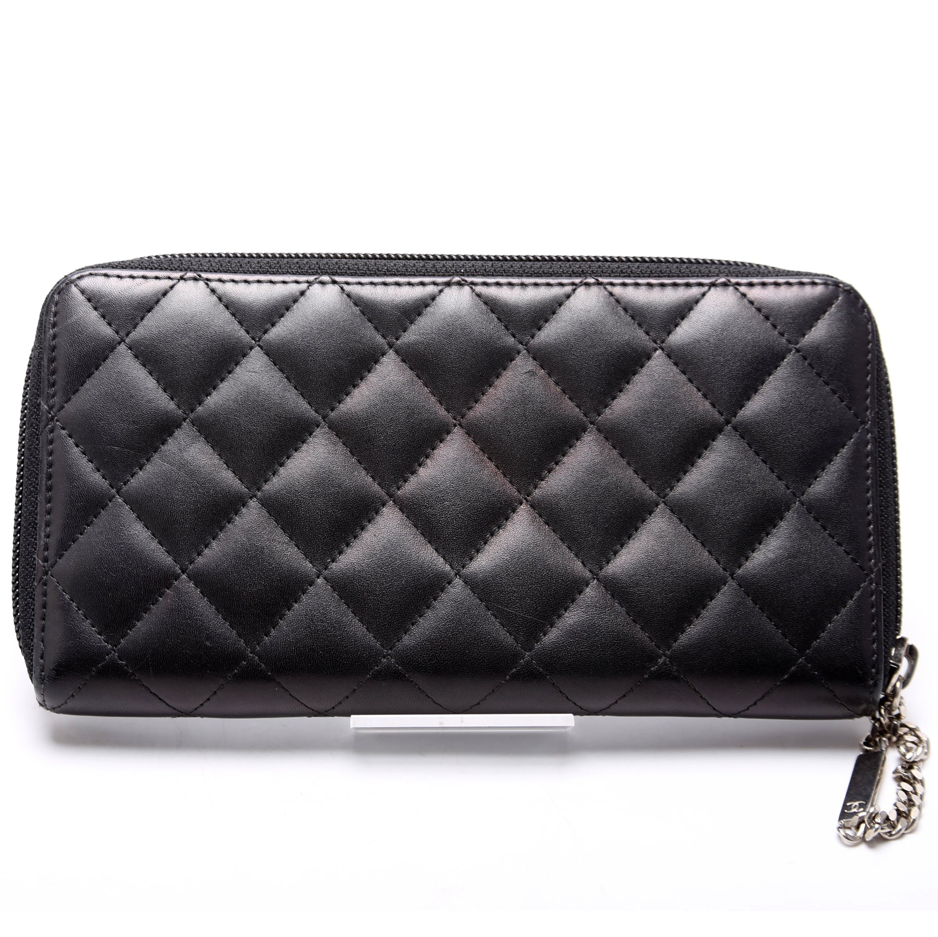 Cambon Ligne Zip Around Long Wallet Black