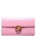 369663 Icon Guccissima Wallet Pink