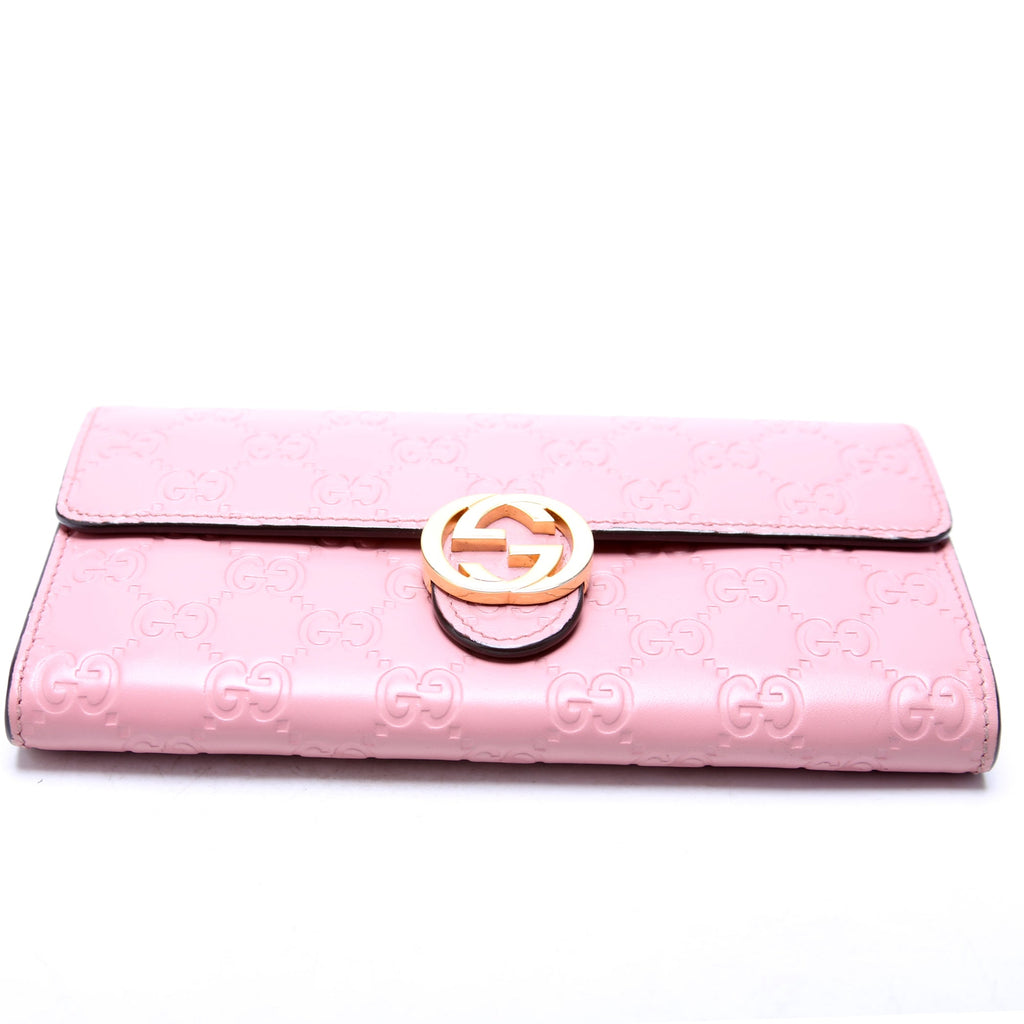 369663 Icon Guccissima Wallet Pink