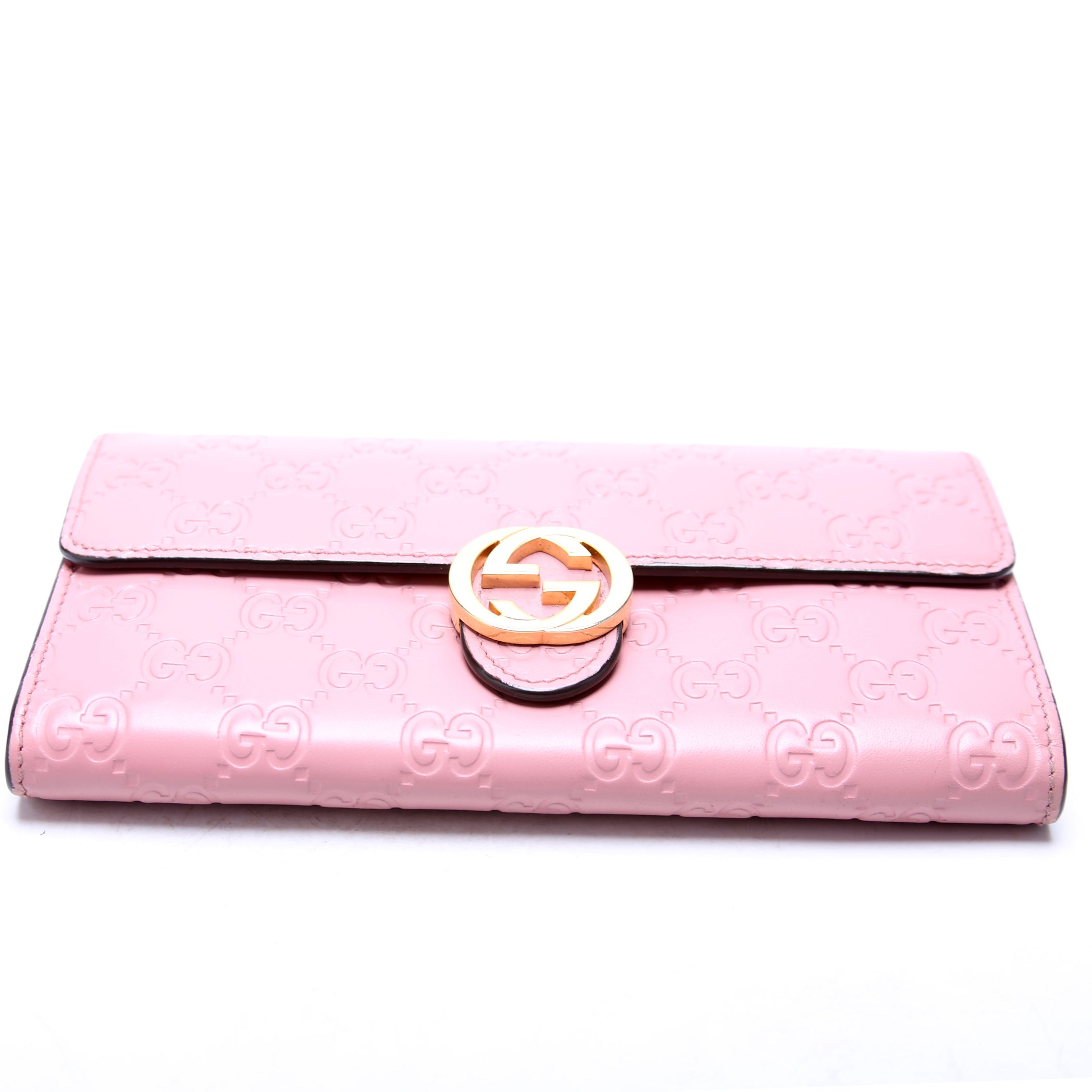 369663 Icon Guccissima Wallet Pink