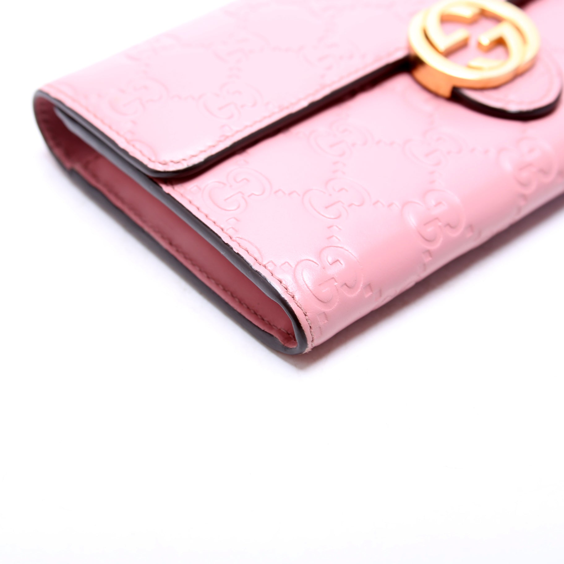 369663 Icon Guccissima Wallet Pink