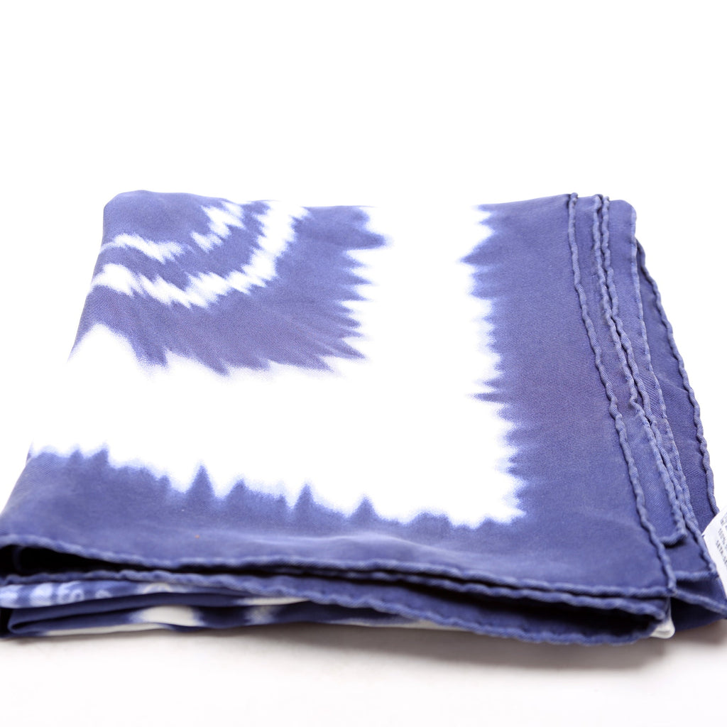 Brides De Gala Wash 90 Silk Scarf Blue