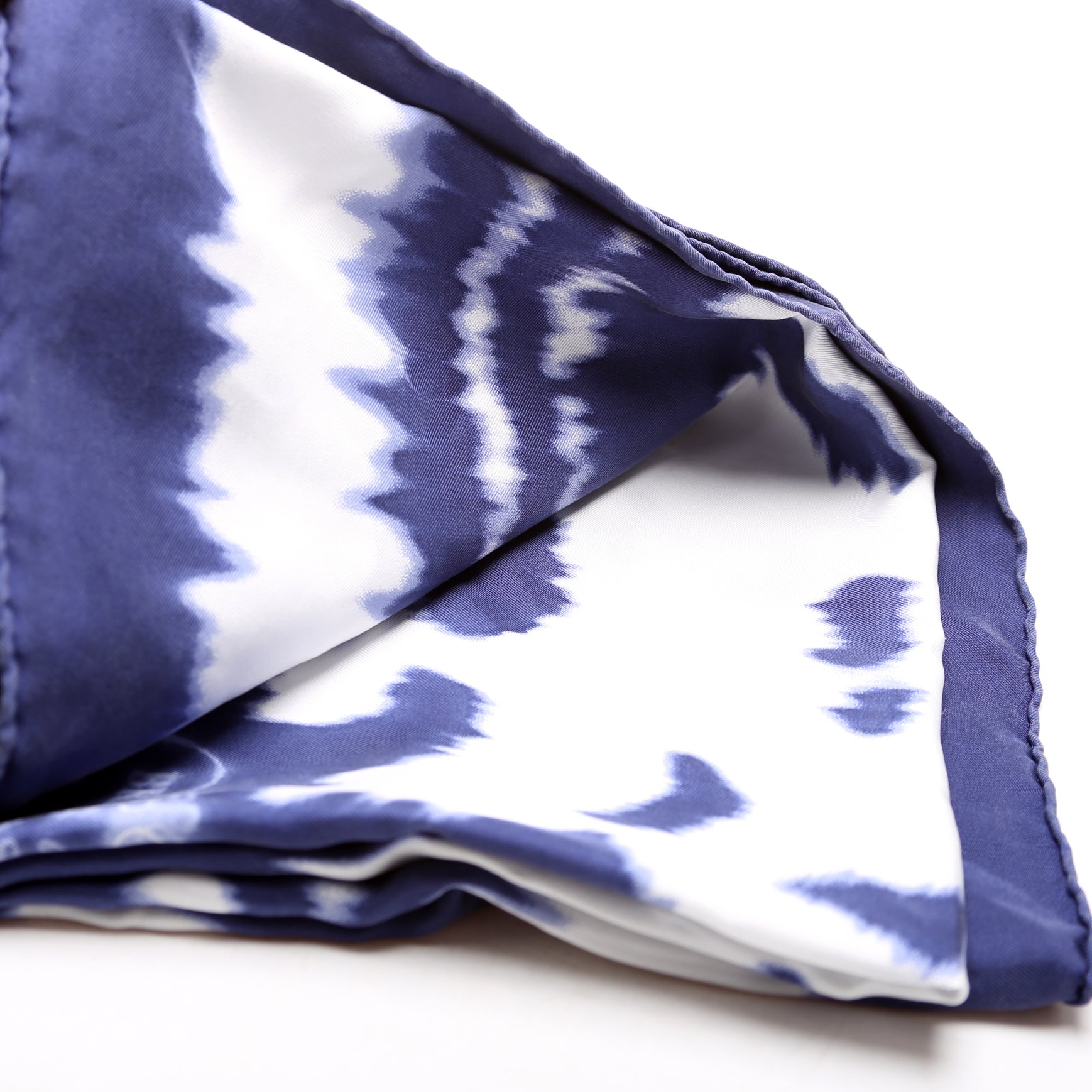 Brides De Gala Wash 90 Silk Scarf Blue