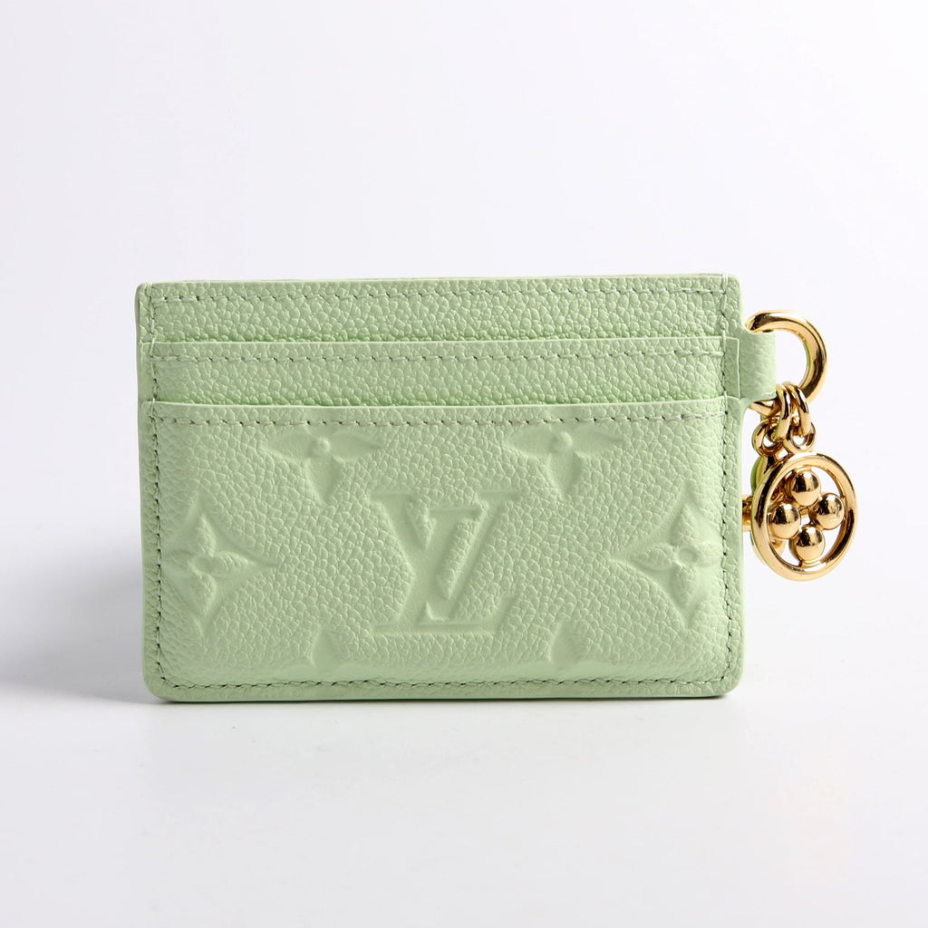 LV Charms Card Holder Emperiente Green