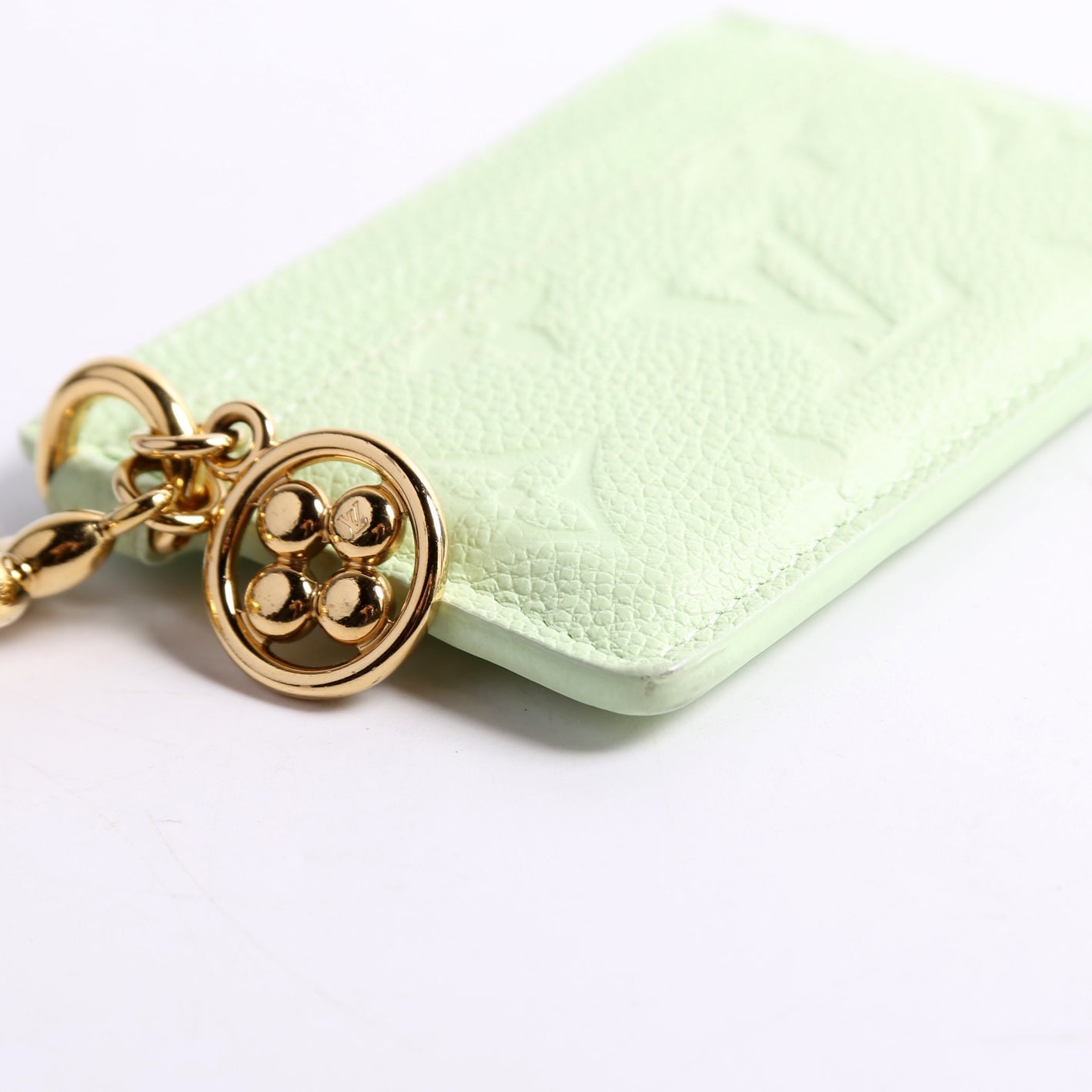 LV Charms Card Holder Emperiente Green