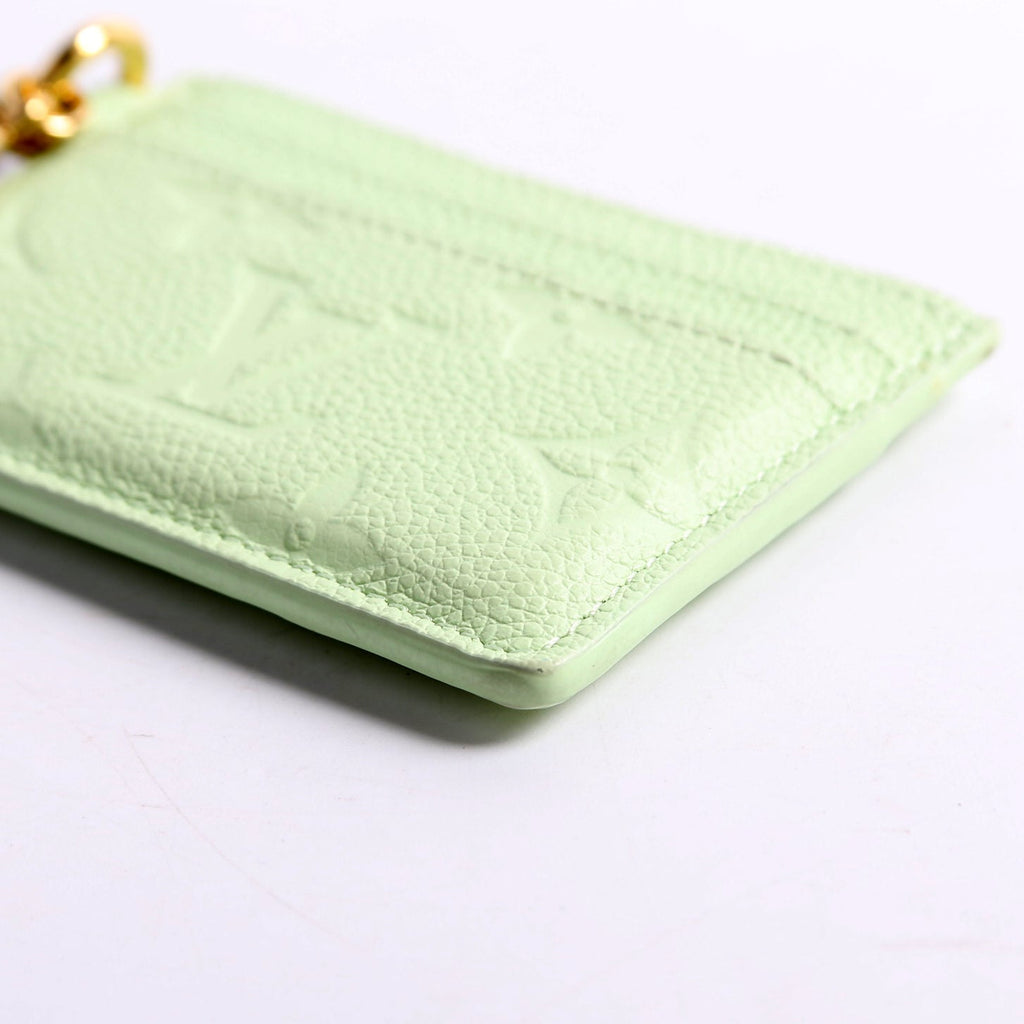 LV Charms Card Holder Emperiente Green
