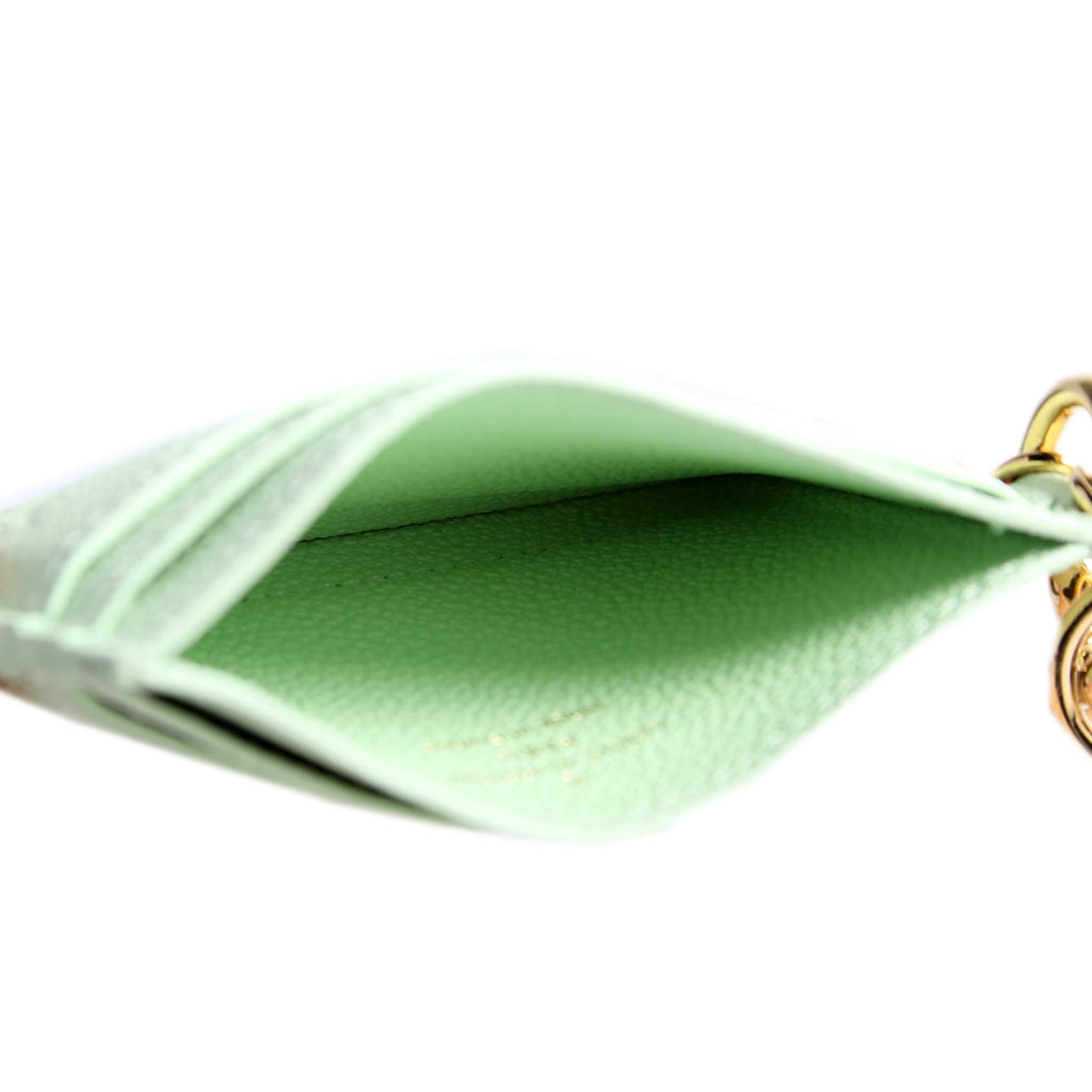 LV Charms Card Holder Emperiente Green